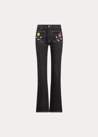 Jeans Polo Ralph Lauren Mujer Negros - Jenn Flare - MJDBF7034